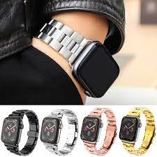 WATCH BAND FOR APPLE WATCH 38/40 ACIER/CUIR